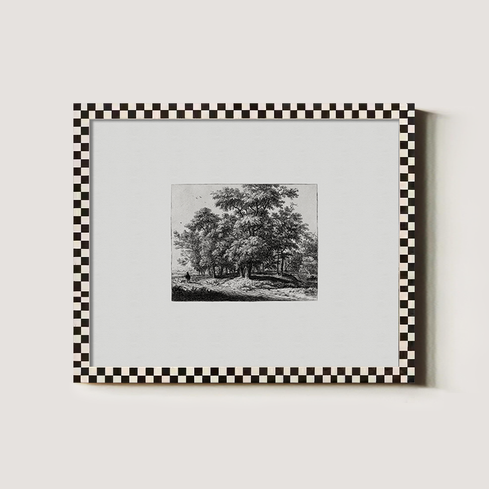 Whispered Grove Path Etching Nocturne