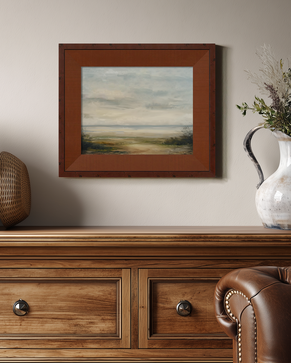 Serene Seaside Landscape Art
