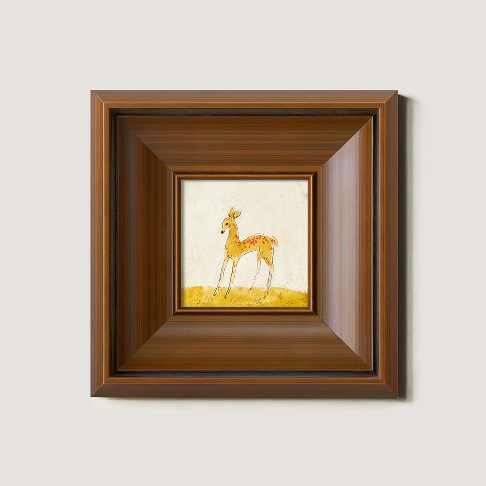 A Simple Drawing of a Sika Deer