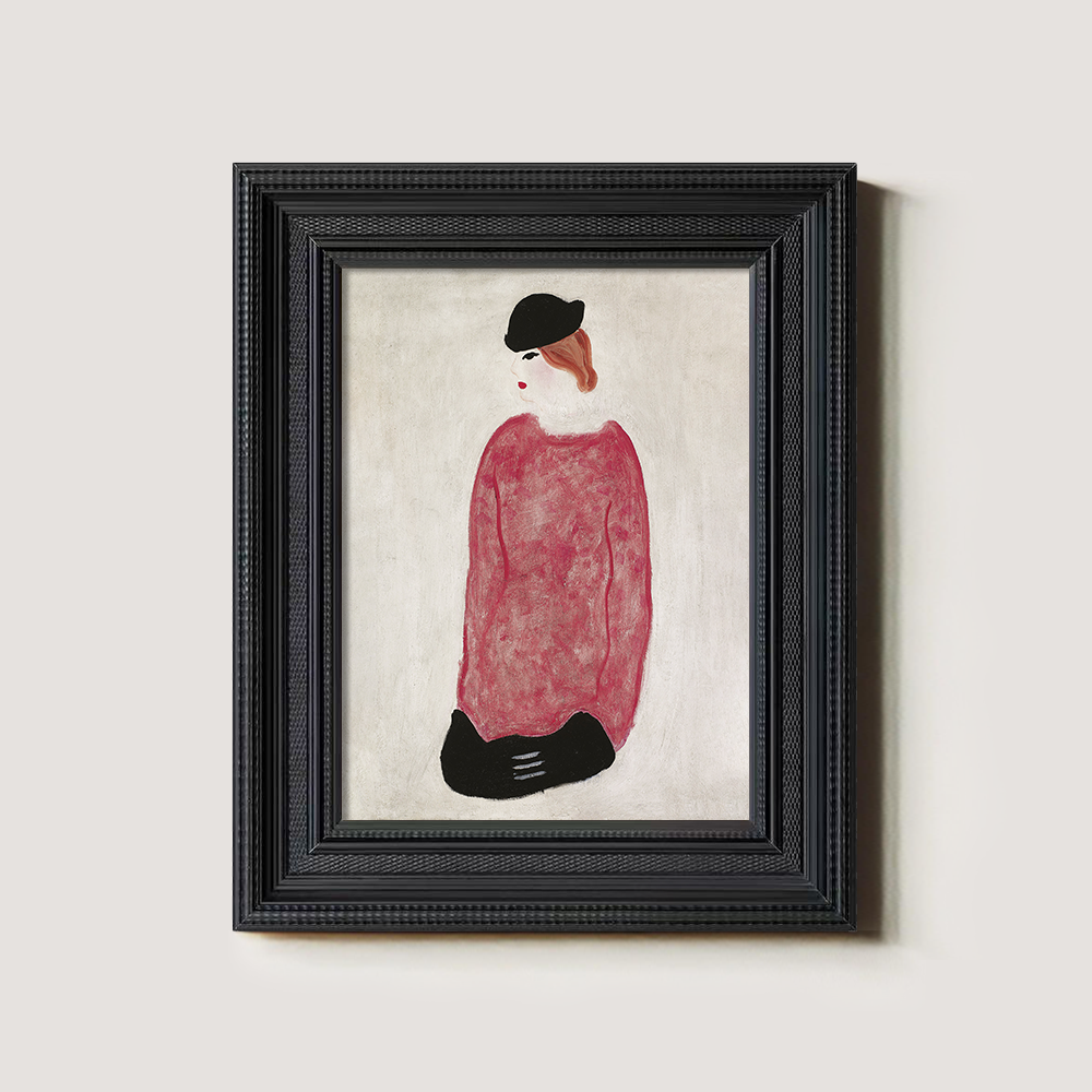 Modernist Portrait of a Woman in Beret Art