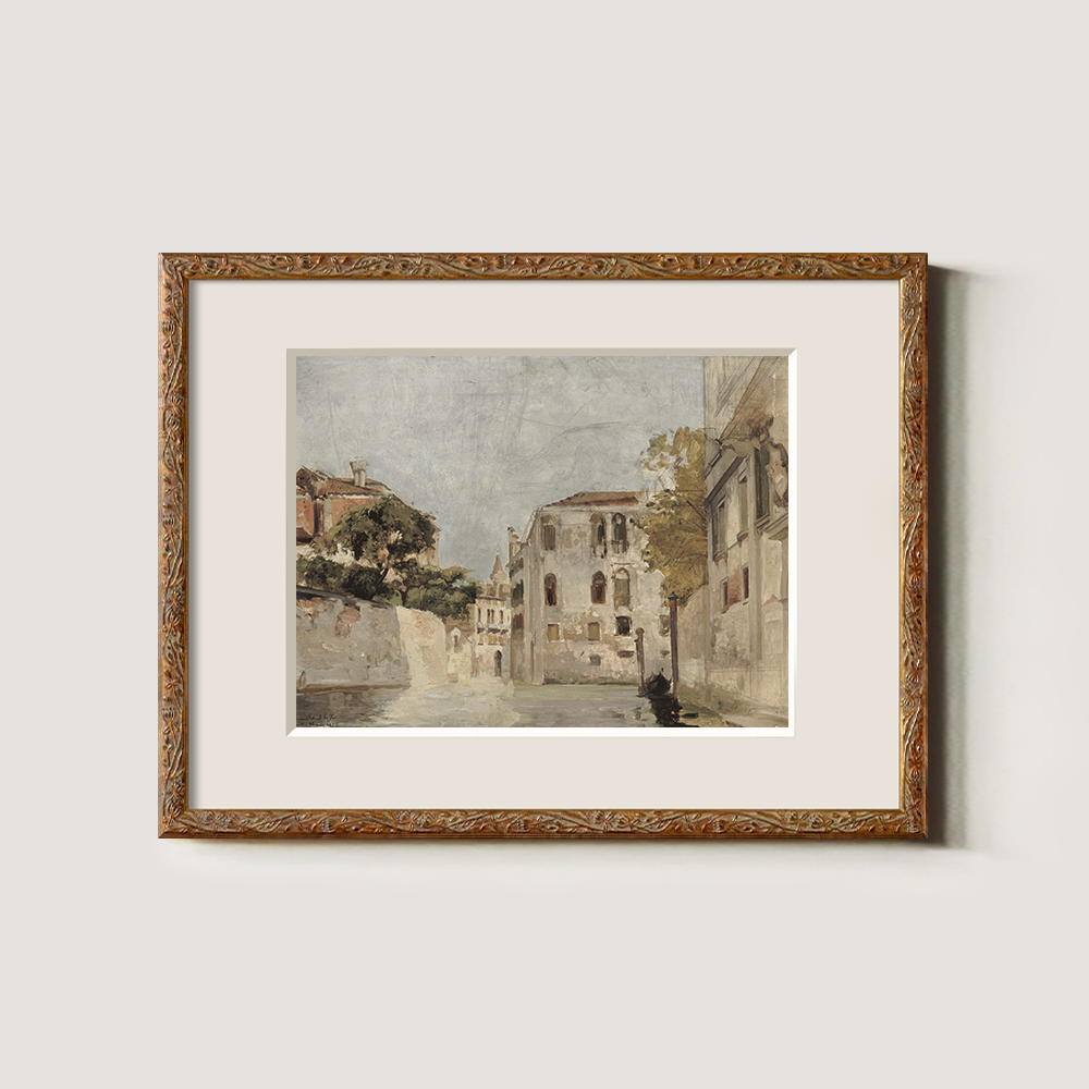 Whispering Venetian Passageway Watercolor Reverie