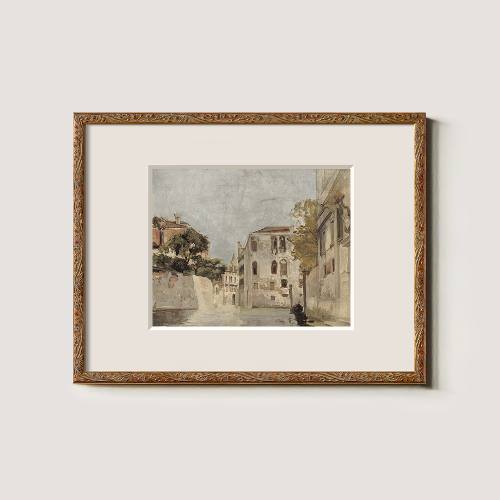 Whispering Venetian Passageway Watercolor Reverie