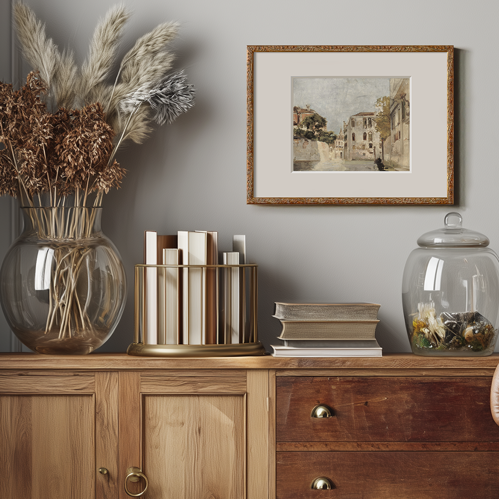 Whispering Venetian Passageway Watercolor Reverie