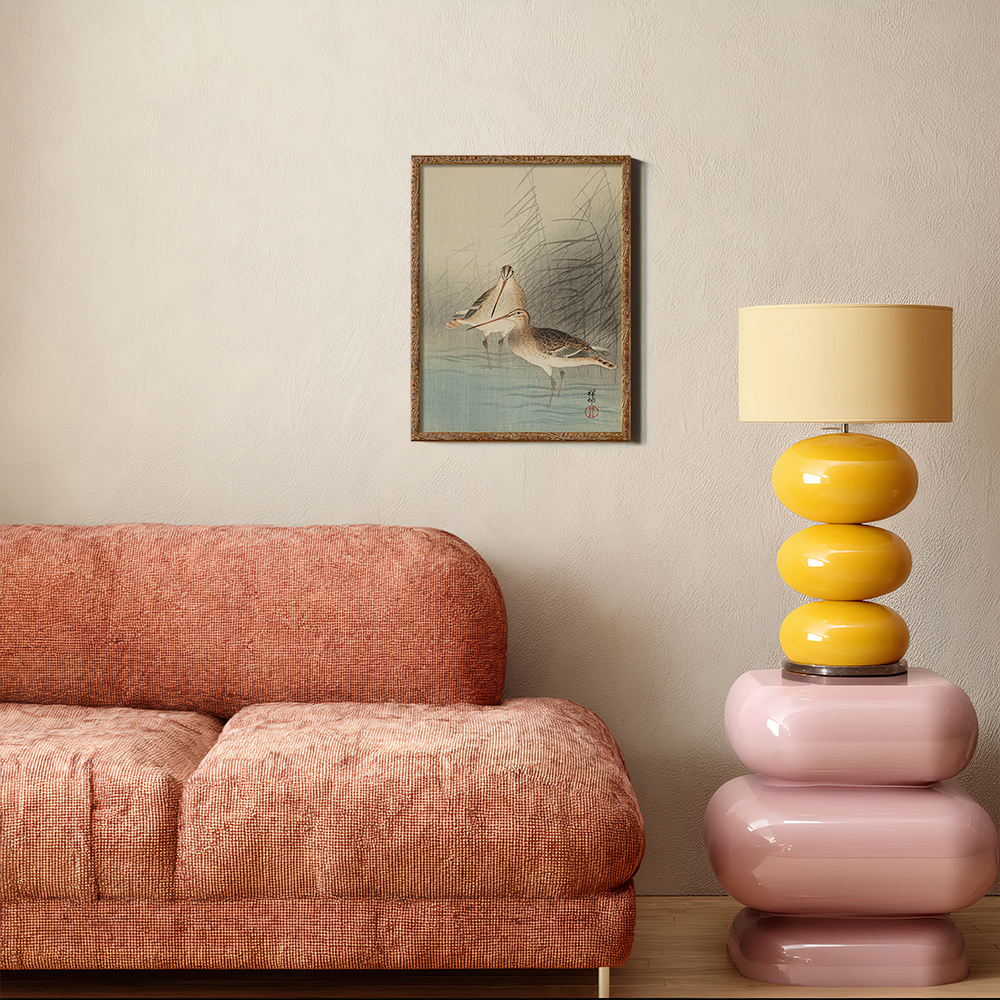 Sandpipers in the Reeds - Avian Kacho-ga Study