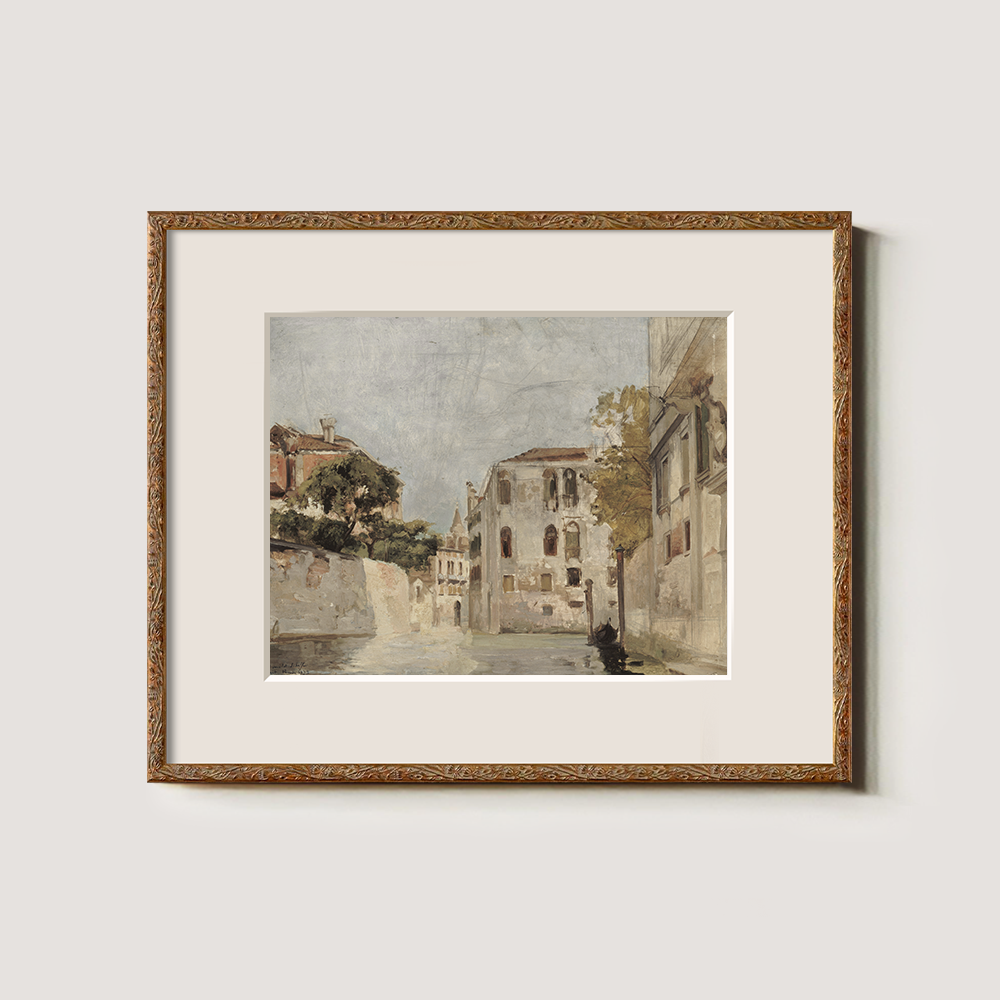 Whispering Venetian Passageway Watercolor Reverie