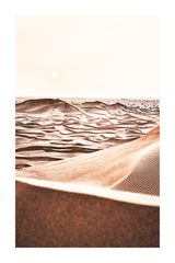 Desert at Sunset Poster