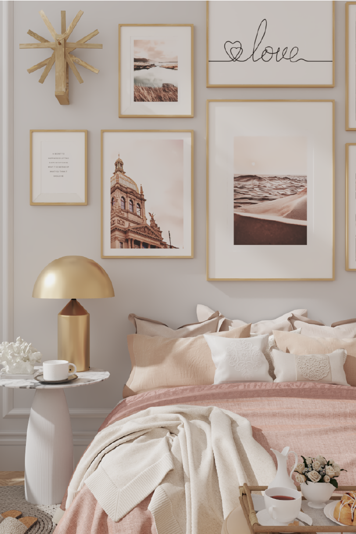 Lakeside Dry Grass Poster
