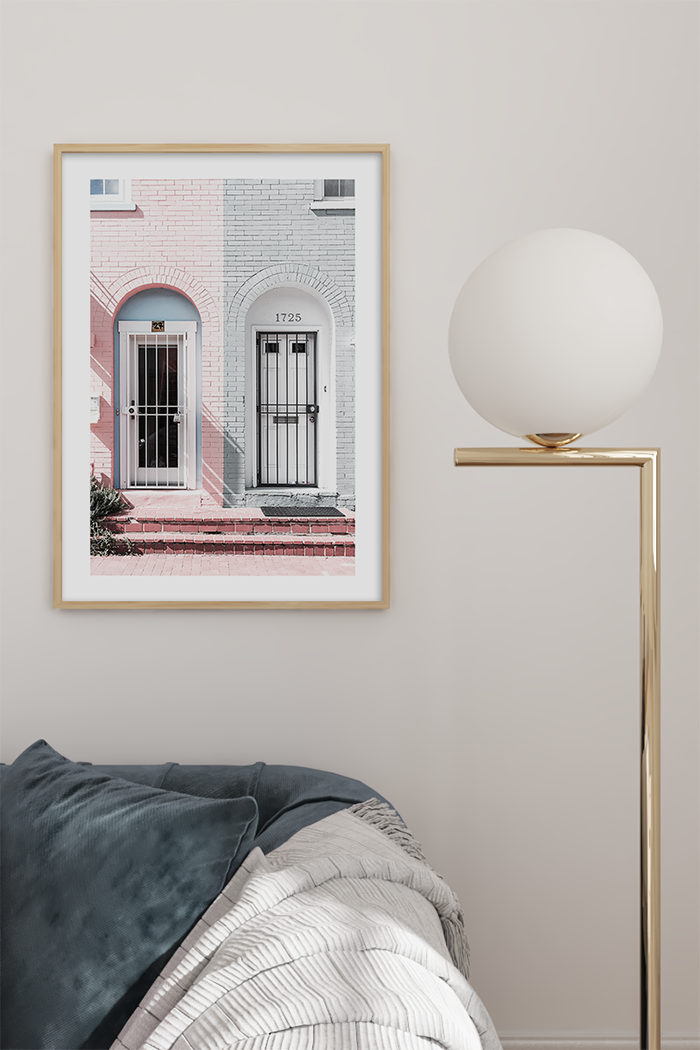 Pastel Arch Door Poster