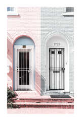 Pastel Arch Door Poster