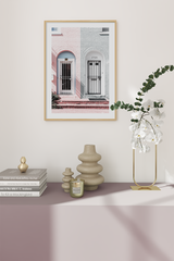 Pastel Arch Door Poster
