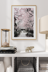 Street of Cheery Blossom Poster