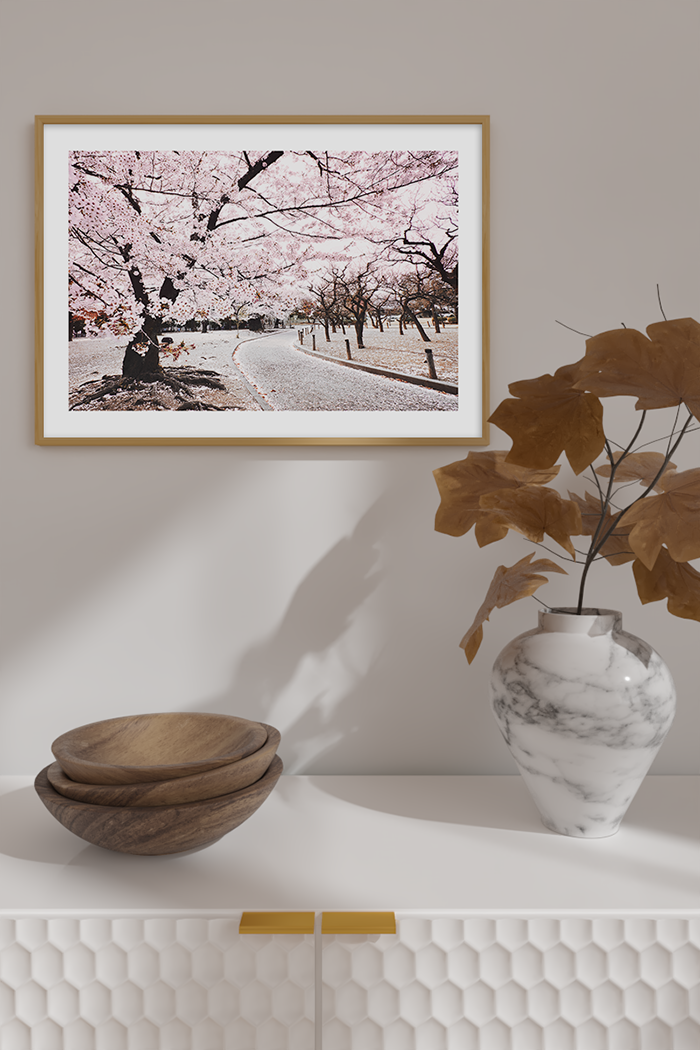 Cherry Tree in the Park Poster