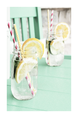 Summery Lemon Drink Poster