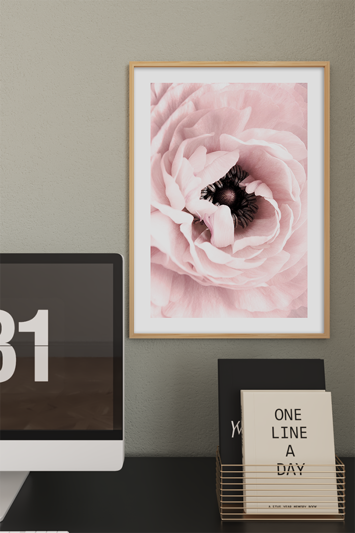 Blooming Pink Flowers Poster