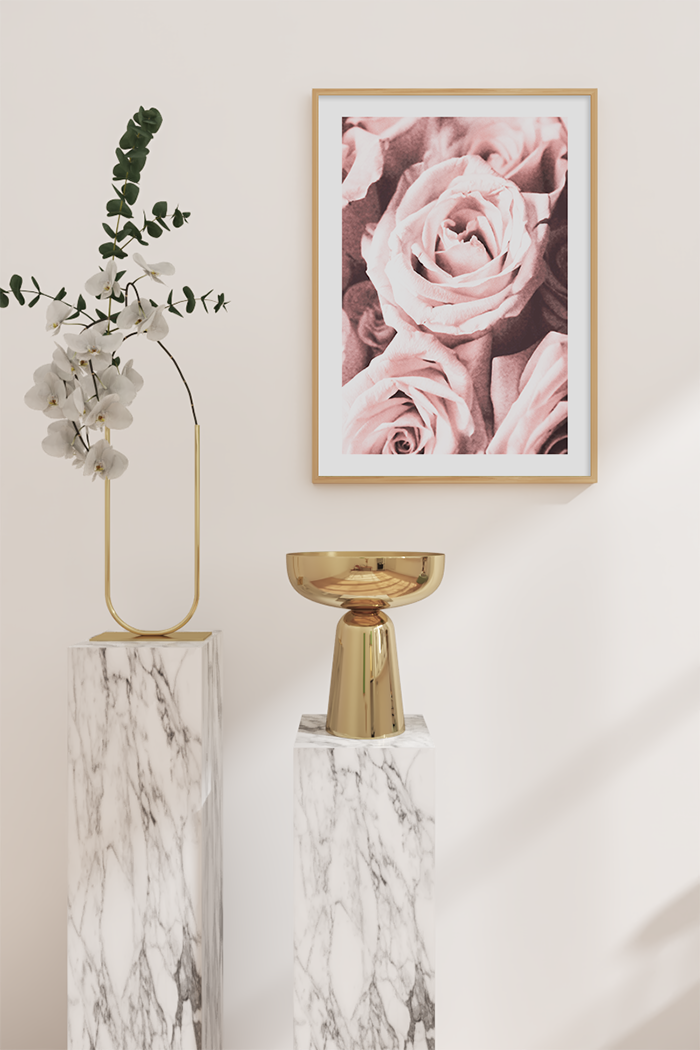 Pink Rose Blooming Poster No.2