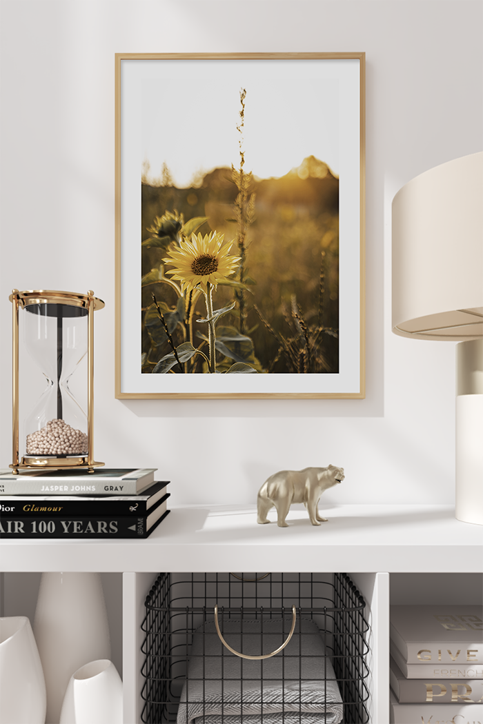 Sunflower Close Up Poster