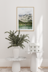 Lakeside Mountain Poster