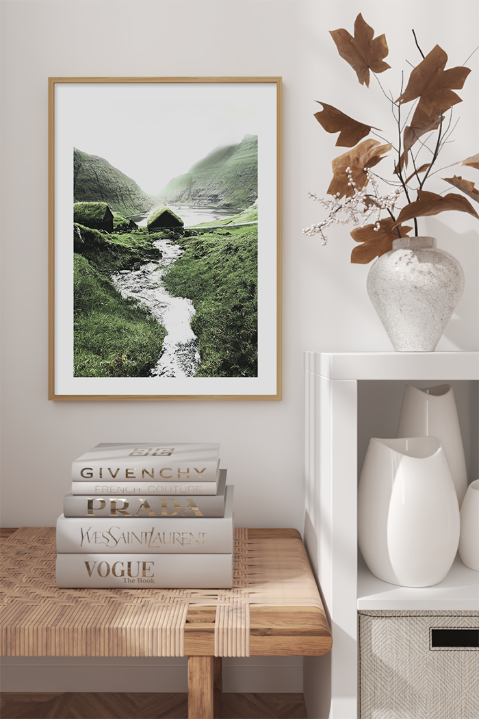 Spring Wooden Cottage Poster