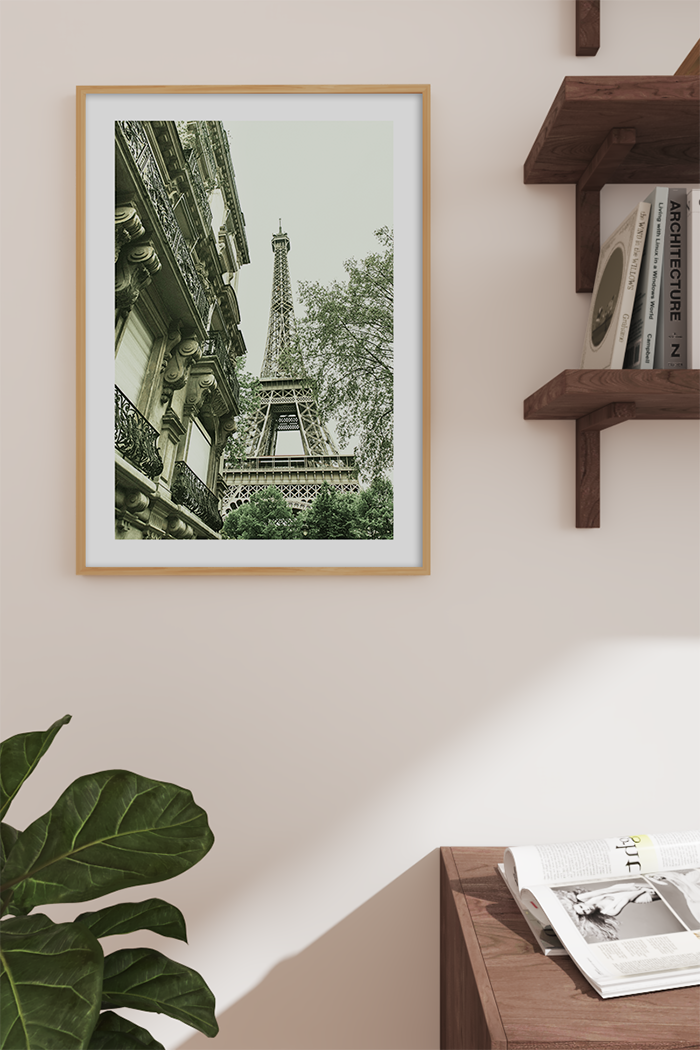 Green Eiffel Tower Poster
