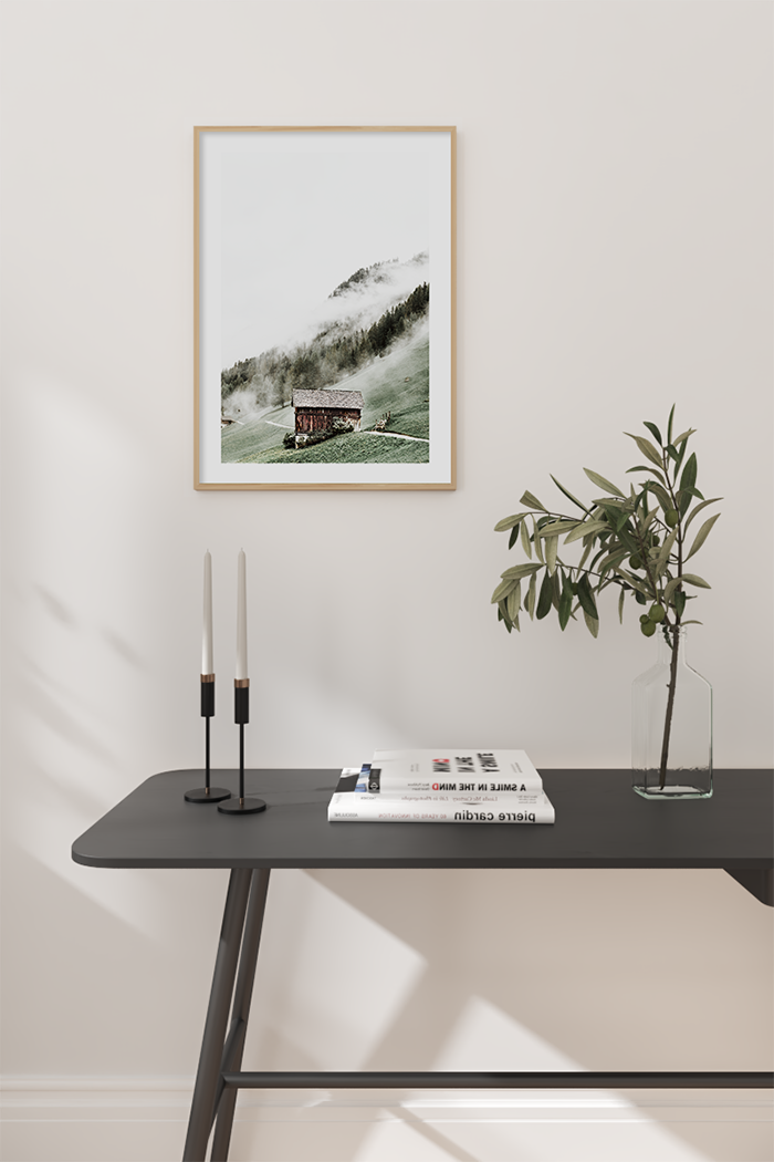 Wooden House Under the Mountain Poster