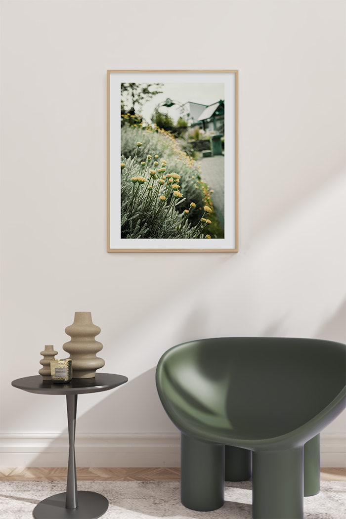 Roadside Yellow Wildflower Poster