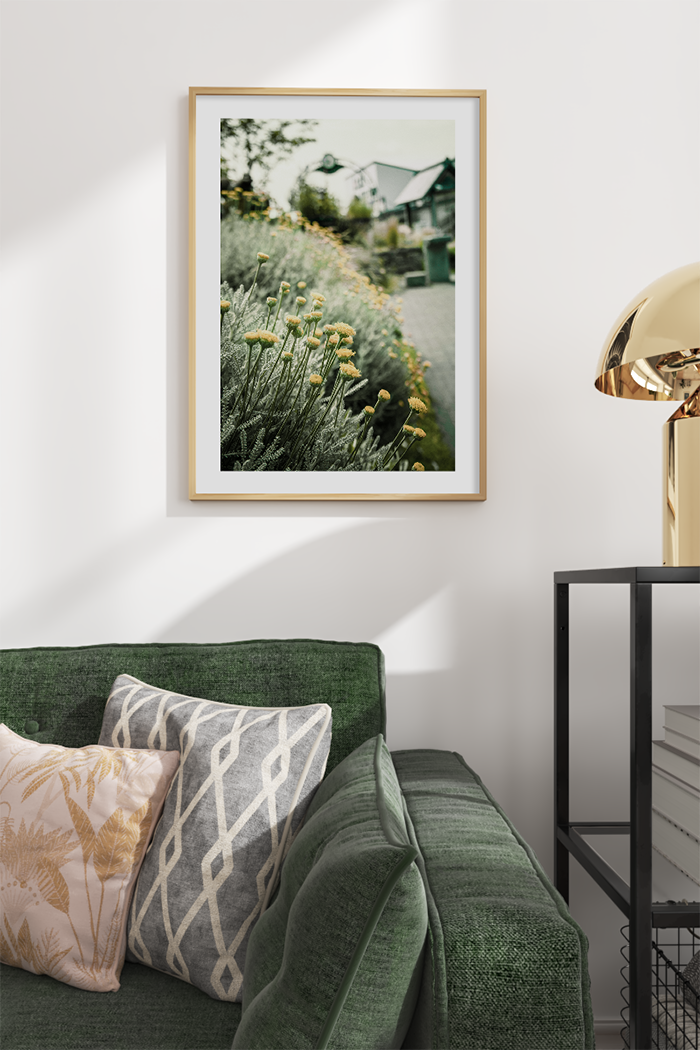 Roadside Yellow Wildflower Poster