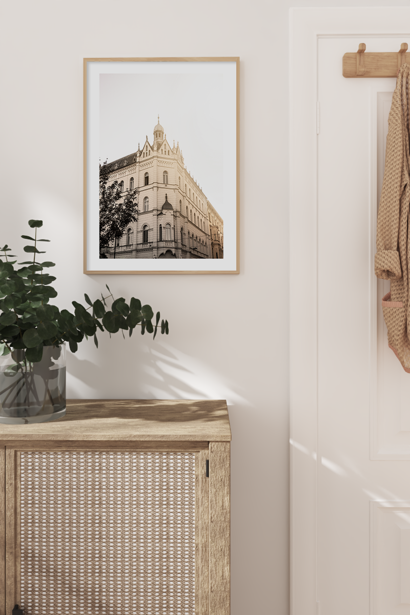 Street Corner in the Sunlight Poster