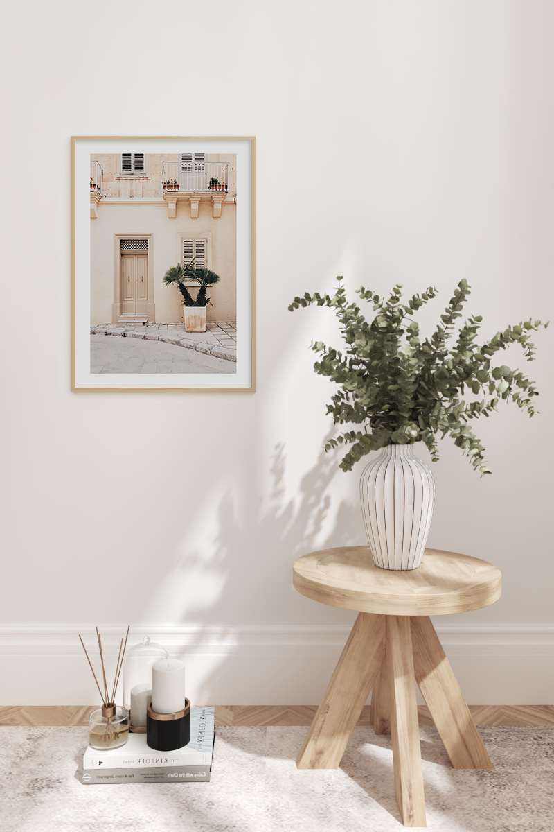 Vintage Corner House Poster