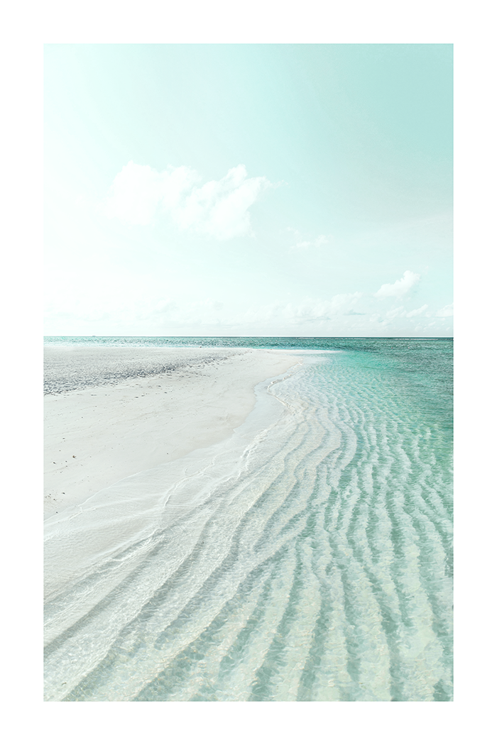 Mint Beach Poster
