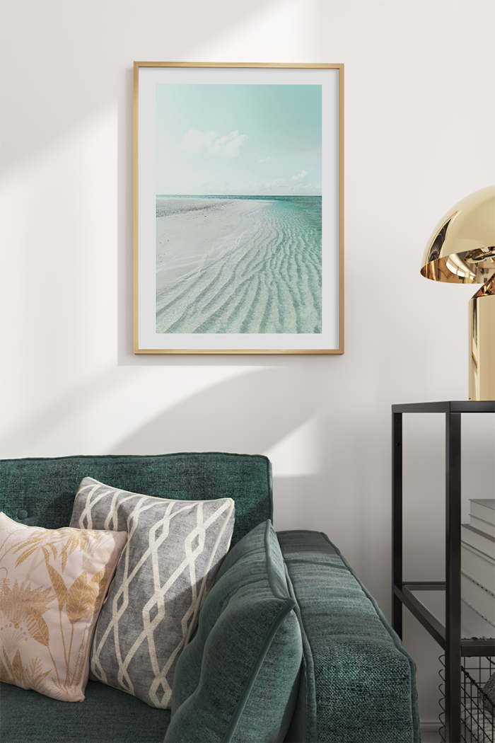 Mint Beach Poster