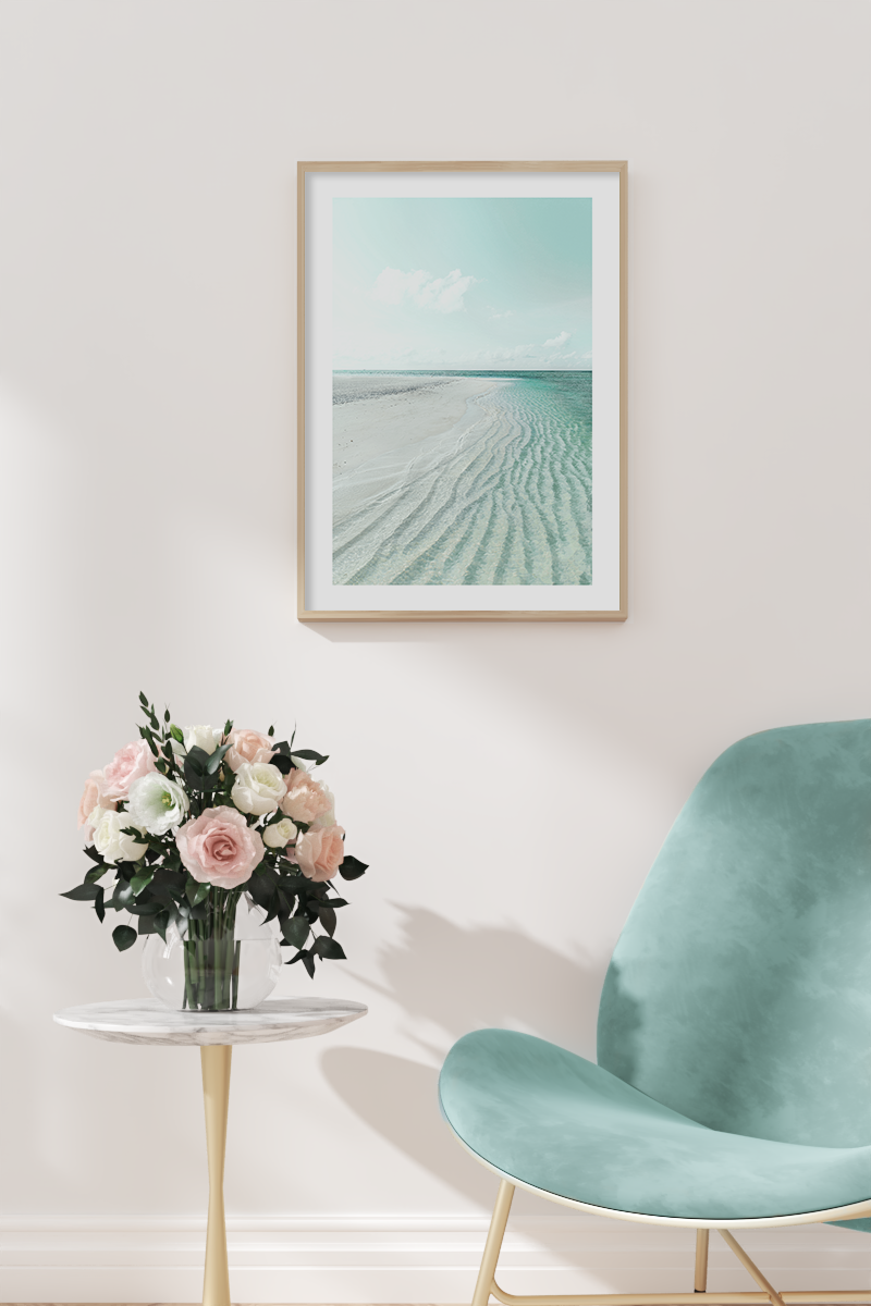 Mint Beach Poster