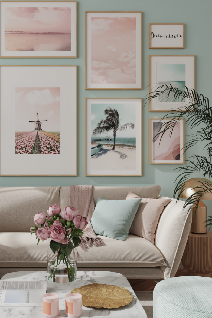 Mint Beach Poster