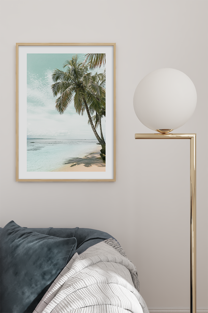 Seaside Coconut Tree Poster No.3