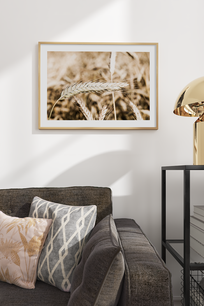 Wheat Close Up Poster