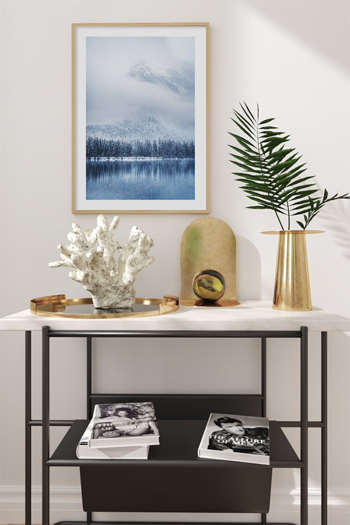 Snowy Mountain Poster