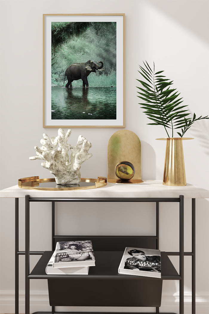 Forest Elephant Poster