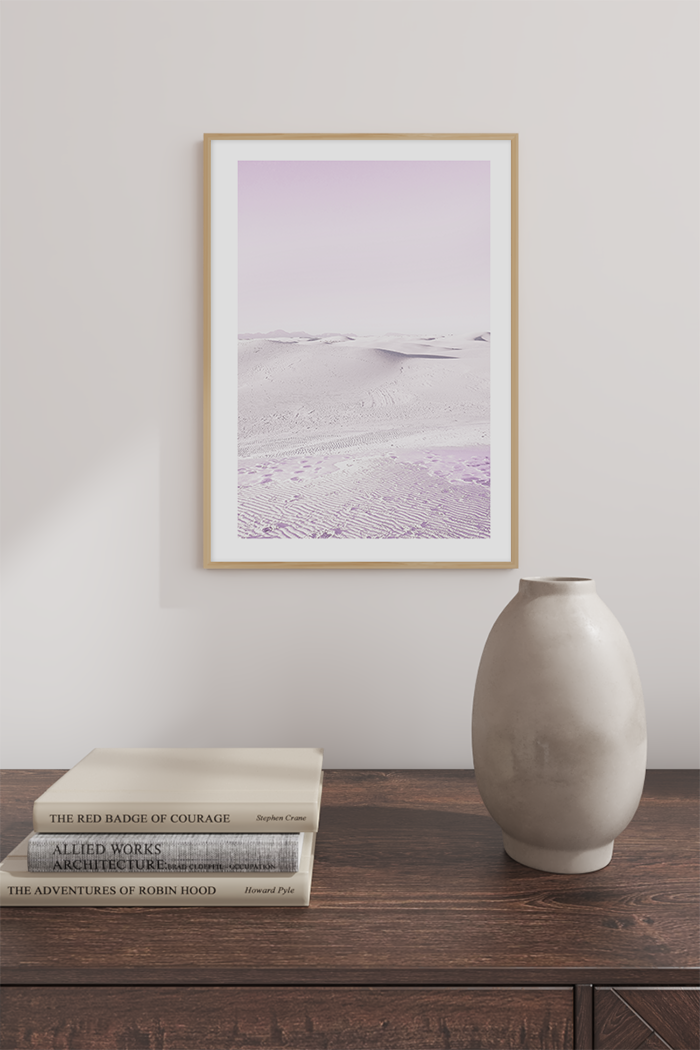 Purple Desert Poster