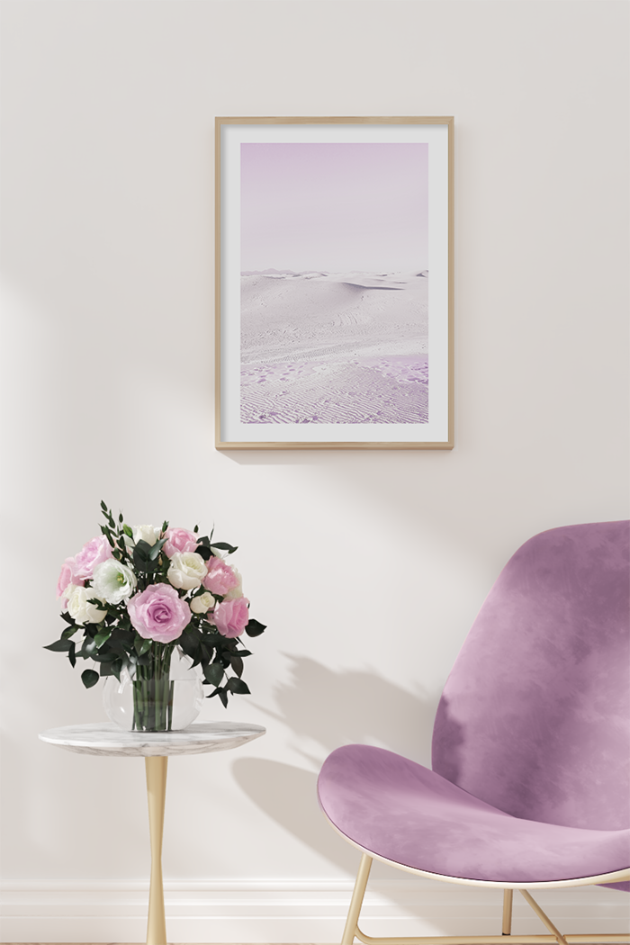 Purple Desert Poster