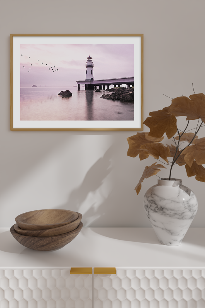 Purple Pier Poster