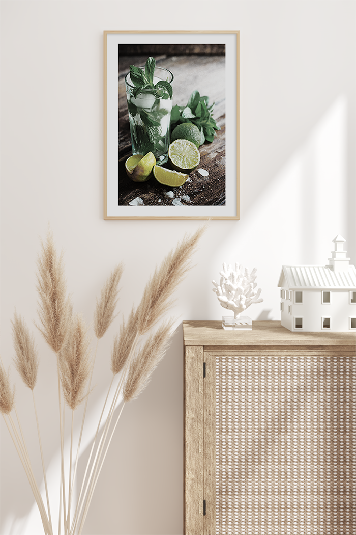 Green Limes Drink Poster