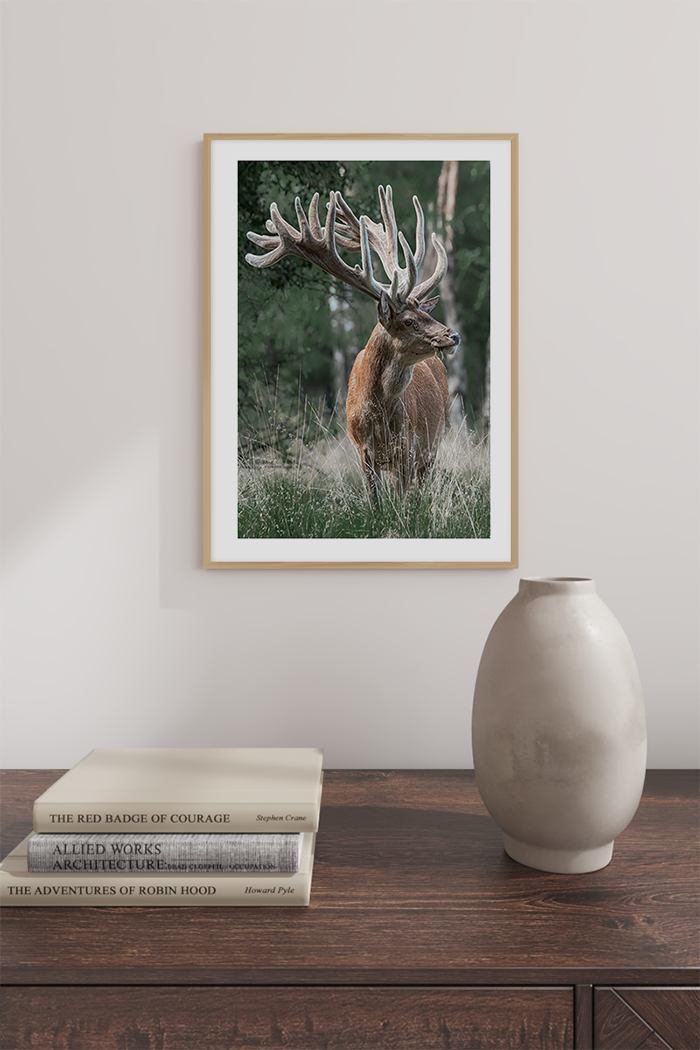 Forest Elk Poster
