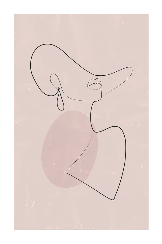 Elegant Women Line Art Poster