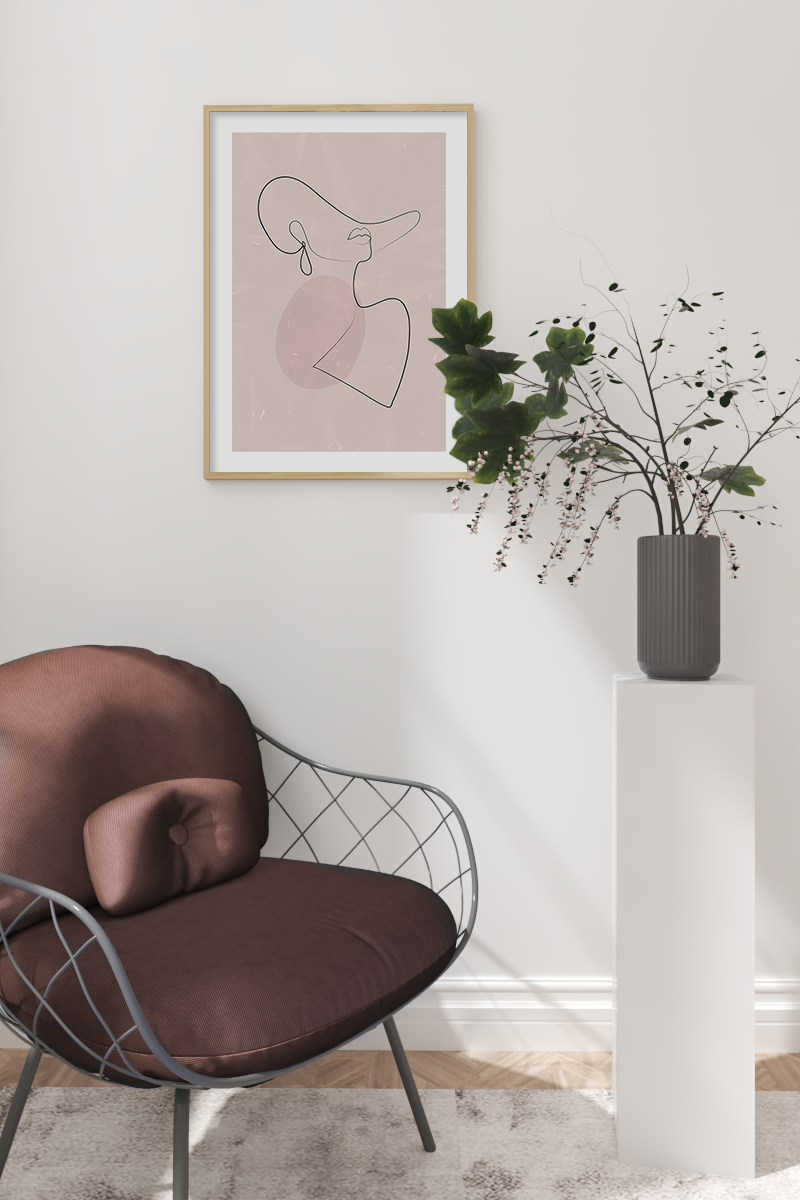 Elegant Women Line Art Poster