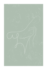 Fashion Women Line Art Print