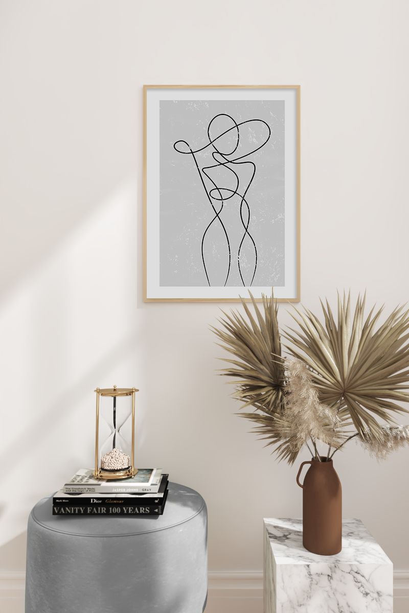 Figure Line Art Print