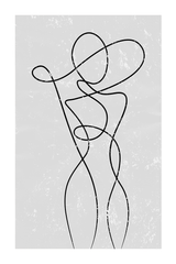 Figure Line Art Print