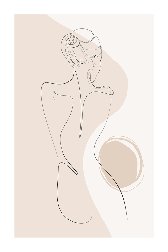 Women Line Art Print No.6