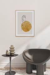 Female Body Line Art Print