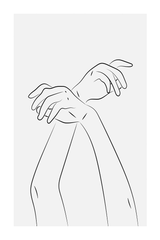 Crossing Hand Poster