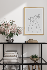 Crossing Hand Poster